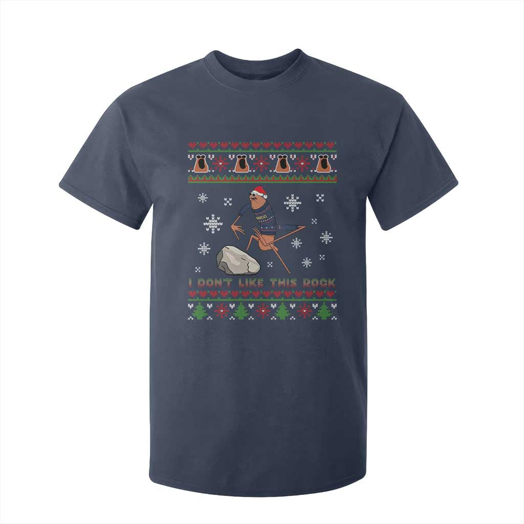 Funny Marcus The Worm Meme T Shirt For Kid I Do Not Like This Rock Ugly Christmas Gift TS12 Navy Print Your Wear