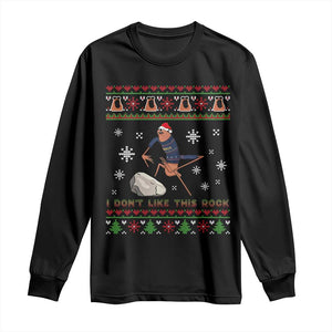 Funny Marcus The Worm Meme Long Sleeve Shirt I Do Not Like This Rock Ugly Christmas Gift TS12 Black Print Your Wear