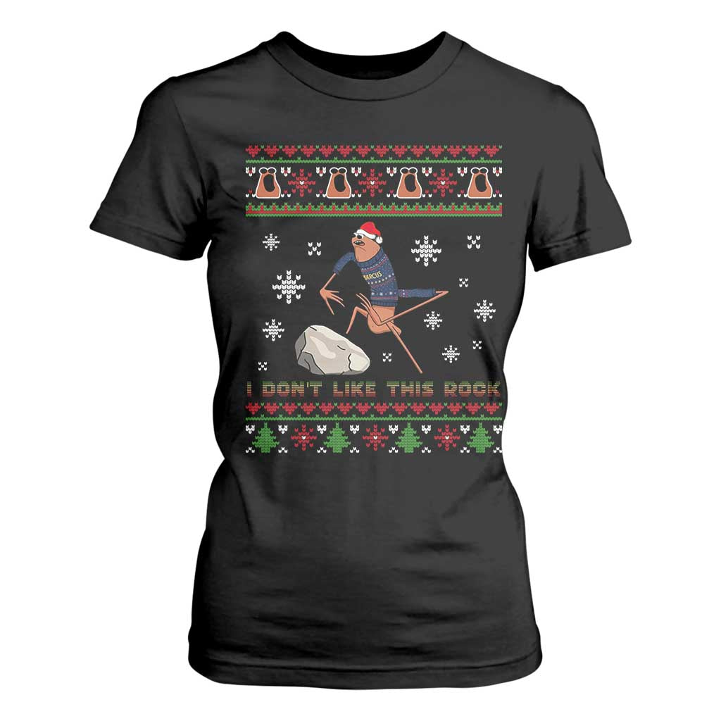 Funny Marcus The Worm Meme T Shirt For Women I Do Not Like This Rock Ugly Christmas Gift TS12 Black Print Your Wear
