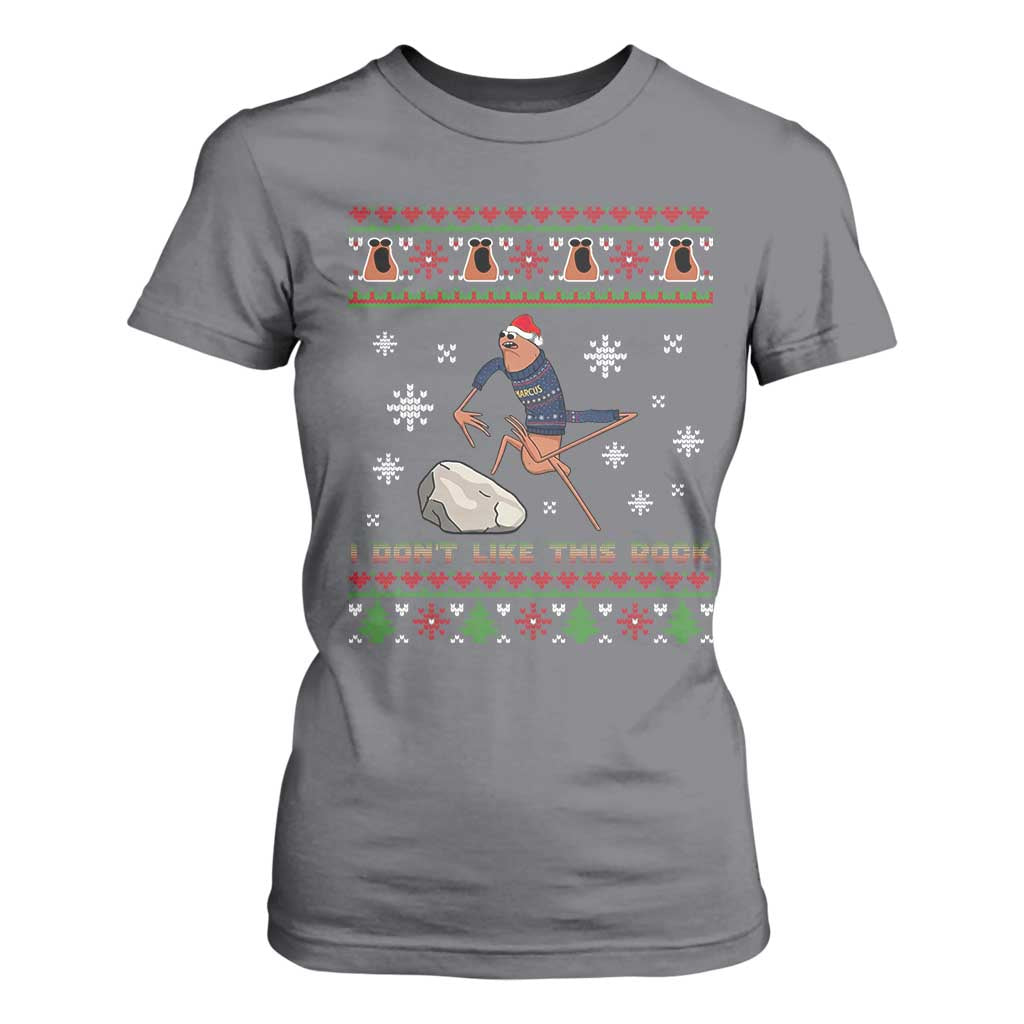Funny Marcus The Worm Meme T Shirt For Women I Do Not Like This Rock Ugly Christmas Gift TS12 Charcoal Print Your Wear