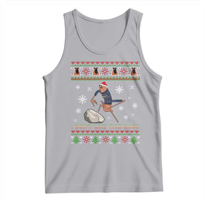 Funny Marcus The Worm Meme Tank Top I Do Not Like This Rock Ugly Christmas Gift TS12 Athletic Heather Print Your Wear