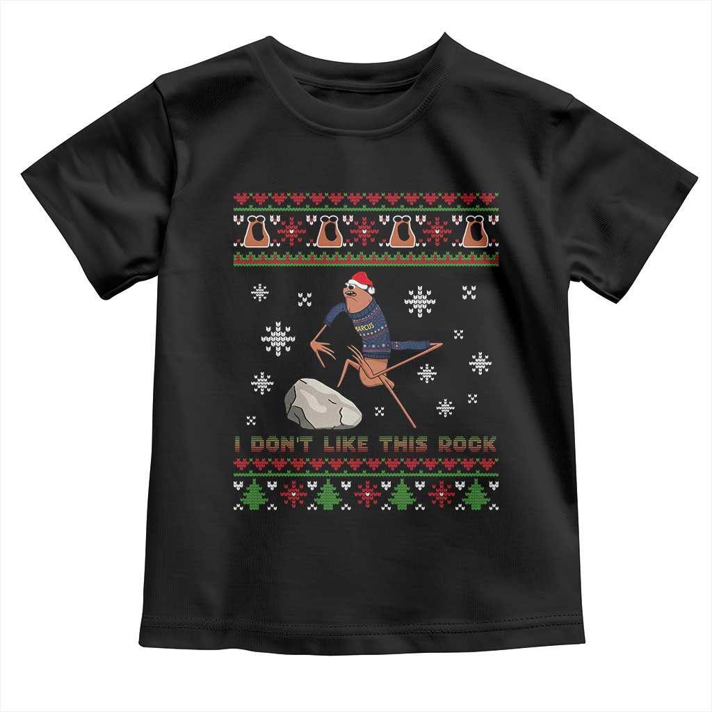 Funny Marcus The Worm Meme Toddler T Shirt I Do Not Like This Rock Ugly Christmas Gift TS12 Black Print Your Wear