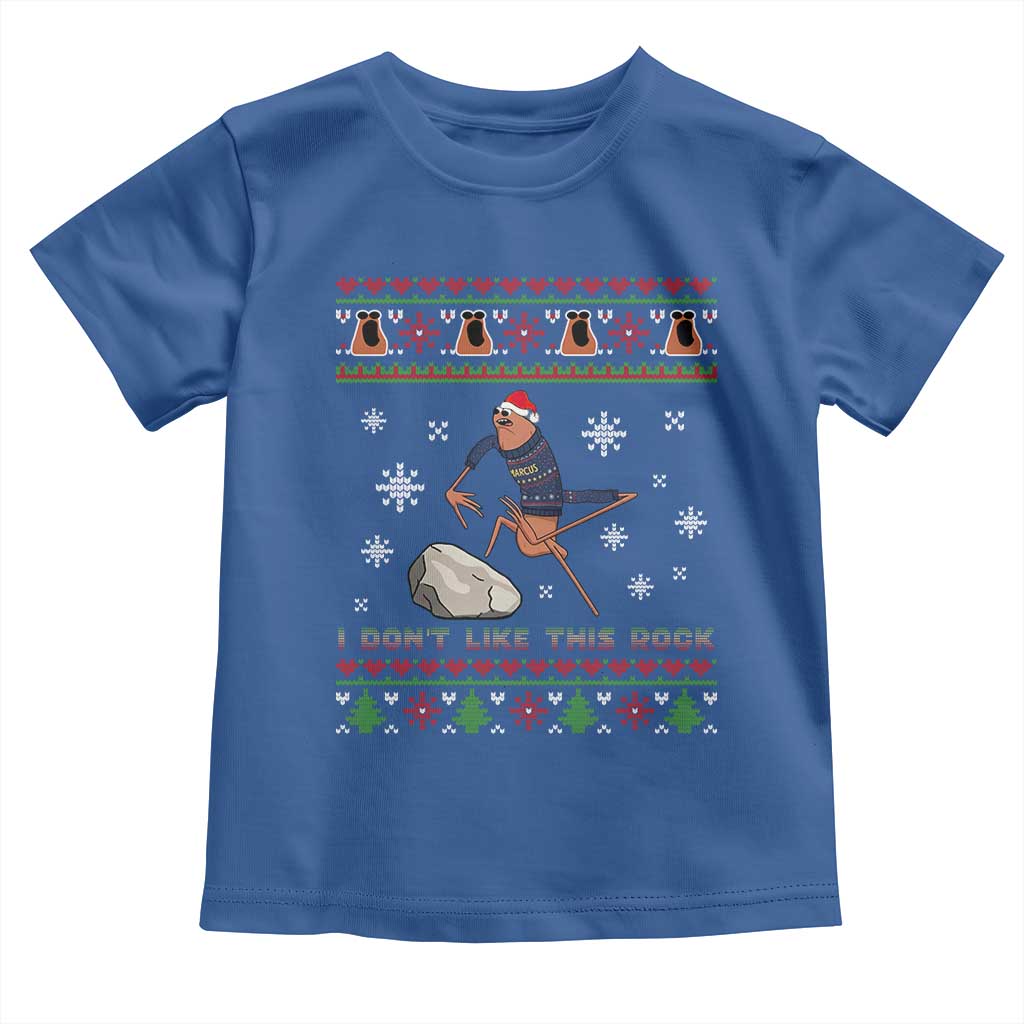 Funny Marcus The Worm Meme Toddler T Shirt I Do Not Like This Rock Ugly Christmas Gift TS12 Royal Blue Print Your Wear