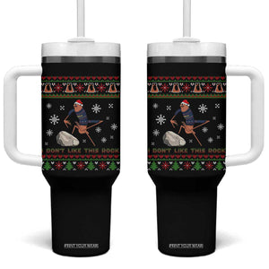 Funny Marcus The Worm Meme Tumbler With Handle I Do Not Like This Rock Ugly Christmas Gift TS12 One Size: 40 oz Black Print Your Wear