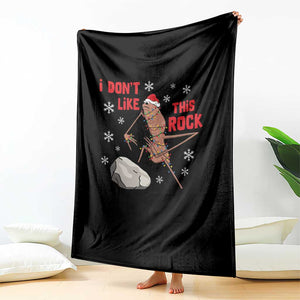 I Do Not Like This Rock Throw Blanket Christmas Marcus The Worm Meme Gift TS12 Print Your Wear