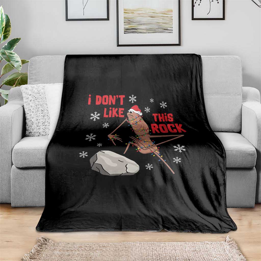 I Do Not Like This Rock Throw Blanket Christmas Marcus The Worm Meme Gift TS12 Print Your Wear