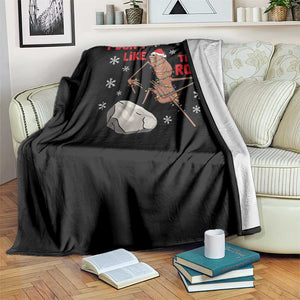 I Do Not Like This Rock Throw Blanket Christmas Marcus The Worm Meme Gift TS12 Print Your Wear