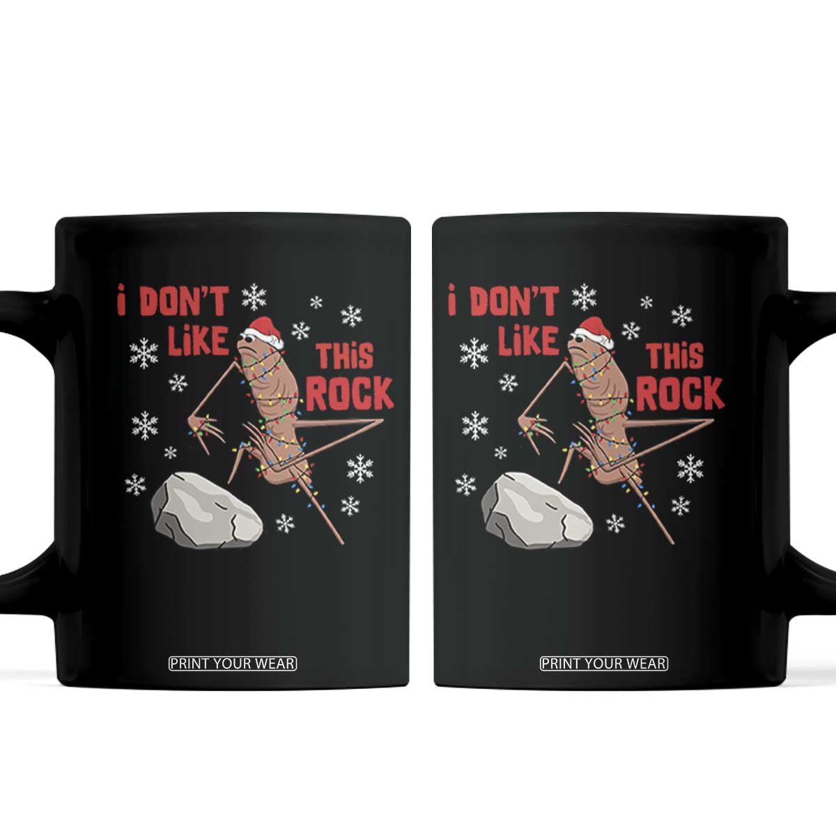 I Do Not Like This Rock Coffee Mug Christmas Marcus The Worm Meme Gift - Print Your Wear
