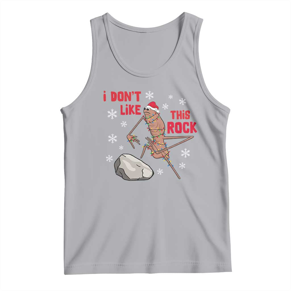 I Do Not Like This Rock Tank Top Christmas Marcus The Worm Meme Gift TS12 Athletic Heather Print Your Wear
