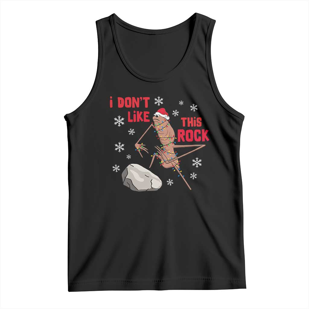 I Do Not Like This Rock Tank Top Christmas Marcus The Worm Meme Gift TS12 Black Print Your Wear