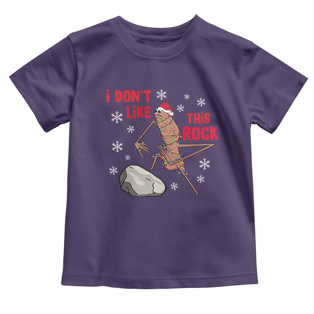 I Do Not Like This Rock Toddler T Shirt Christmas Marcus The Worm Meme Gift TS12 Purple Print Your Wear