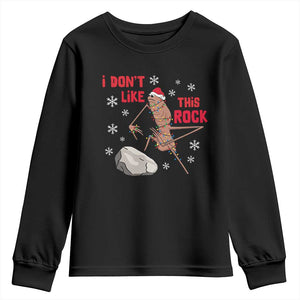 I Do Not Like This Rock Youth Sweatshirt Christmas Marcus The Worm Meme Gift TS12 Black Print Your Wear