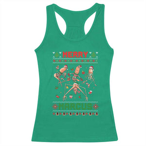 Funny Merry Marcus Racerback Tank Top Ugly Christmas Marcus The Worm Meme Gift TS12 Irish Green Print Your Wear