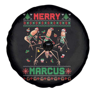Funny Merry Marcus Spare Tire Cover Ugly Christmas Marcus The Worm Meme Gift TS12 Print Your Wear