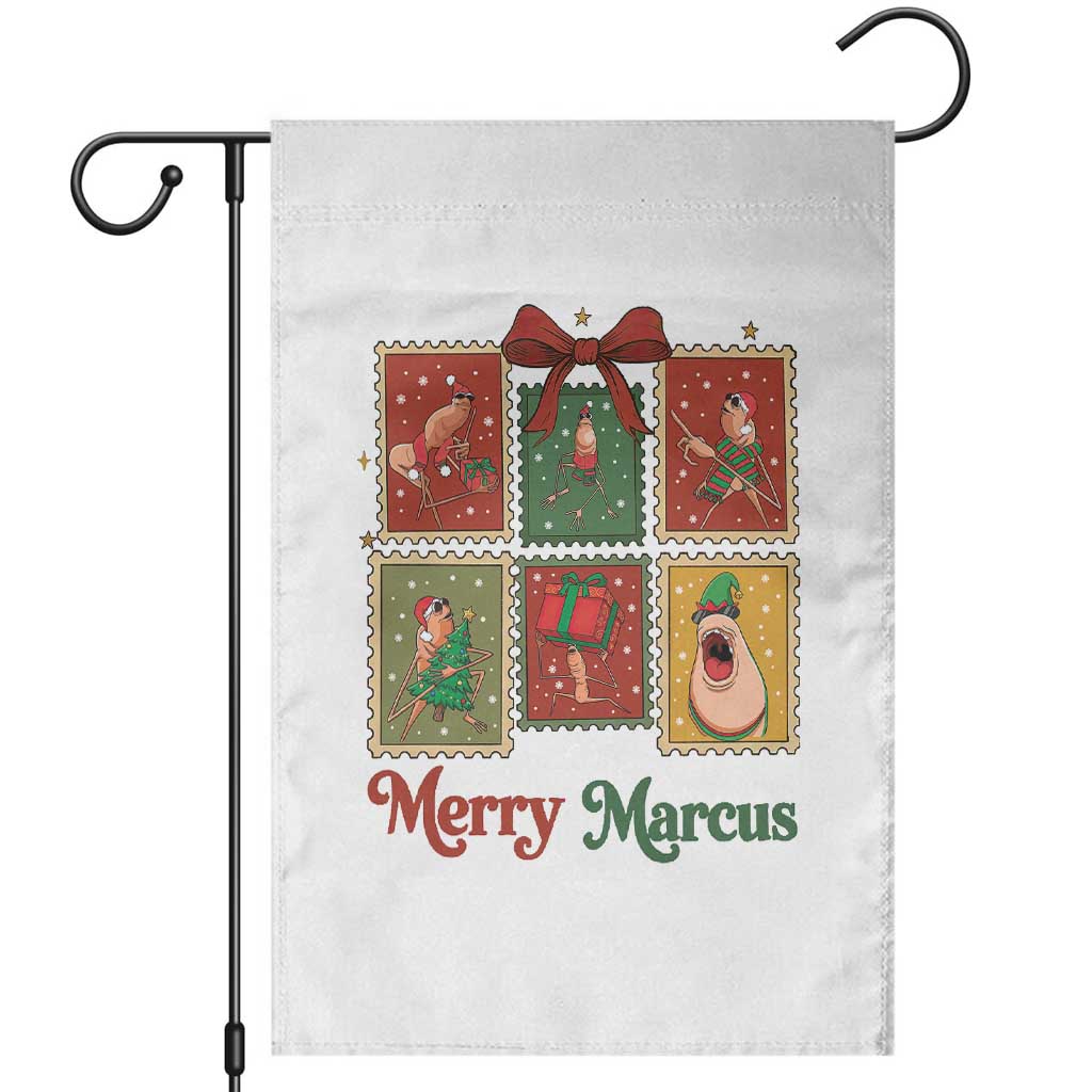 Christmas Marcus The Worm Meme Garden Flag Funny Merry Marcus Gift TS12 White Print Your Wear