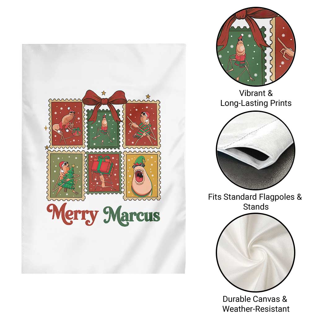 Christmas Marcus The Worm Meme Garden Flag Funny Merry Marcus Gift TS12 Print Your Wear