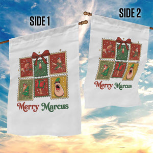 Christmas Marcus The Worm Meme Garden Flag Funny Merry Marcus Gift TS12 Print Your Wear