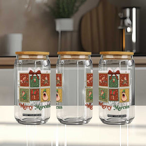 Christmas Marcus The Worm Meme Glass Can Funny Merry Marcus Gift - Print Your Wear