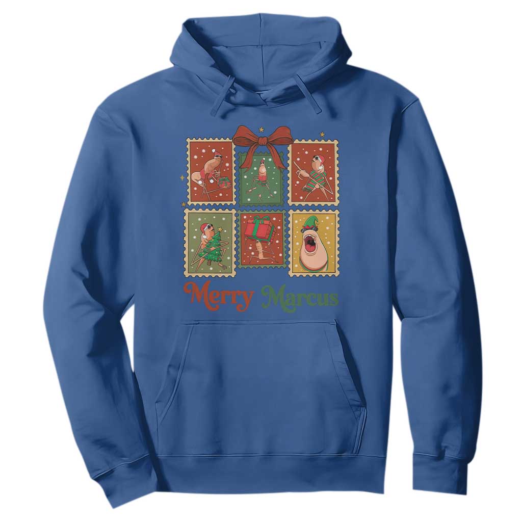 Christmas Marcus The Worm Meme Hoodie Funny Merry Marcus Gift TS12 Royal Blue Print Your Wear