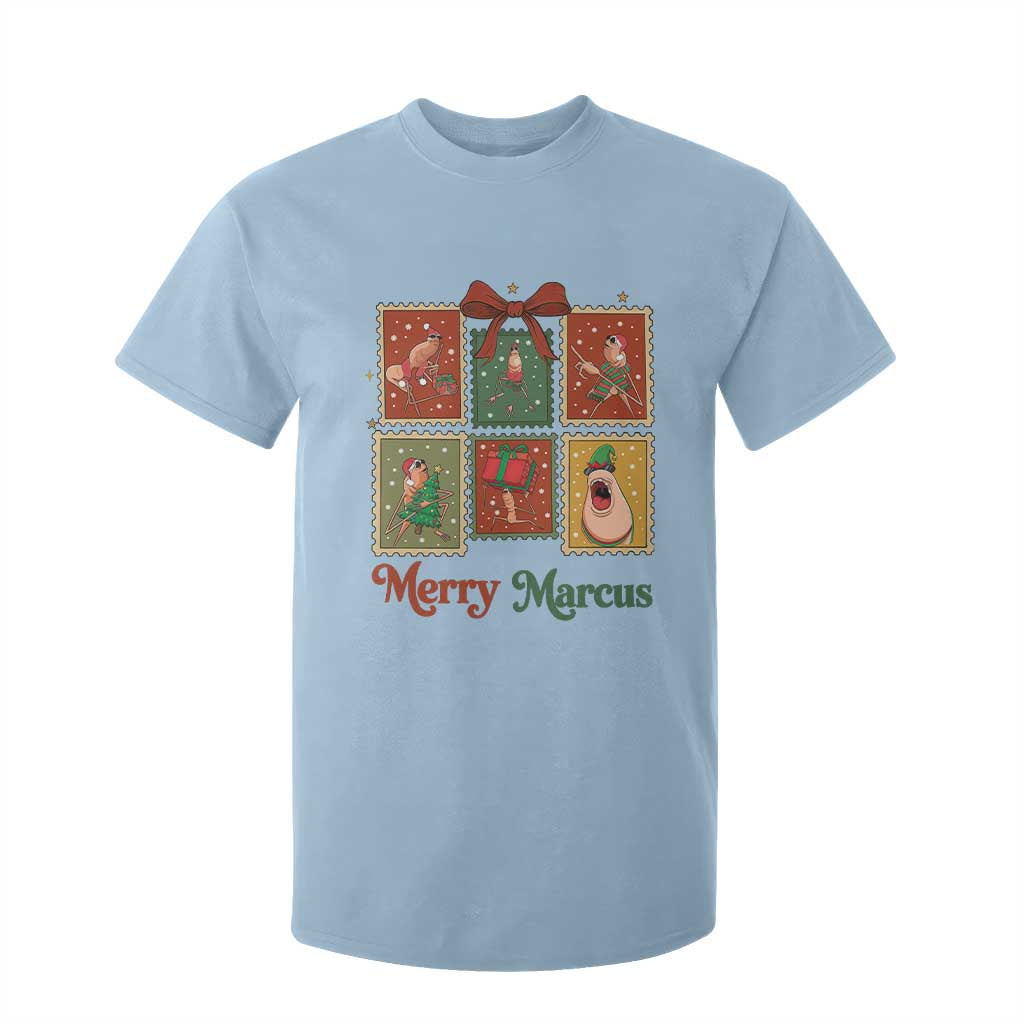 Christmas Marcus The Worm Meme T Shirt For Kid Funny Merry Marcus Gift TS12 Light Blue Print Your Wear
