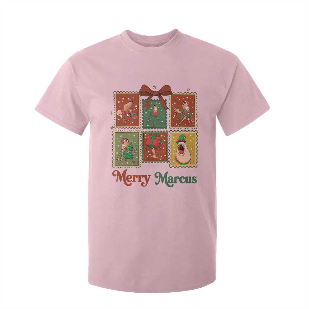 Christmas Marcus The Worm Meme T Shirt For Kid Funny Merry Marcus Gift TS12 Light Pink Print Your Wear
