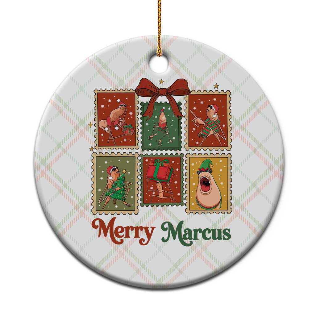Christmas Marcus The Worm Meme Ceramic Ornament Funny Merry Marcus Gift TS12 1pc Christmas Plaid Print Your Wear