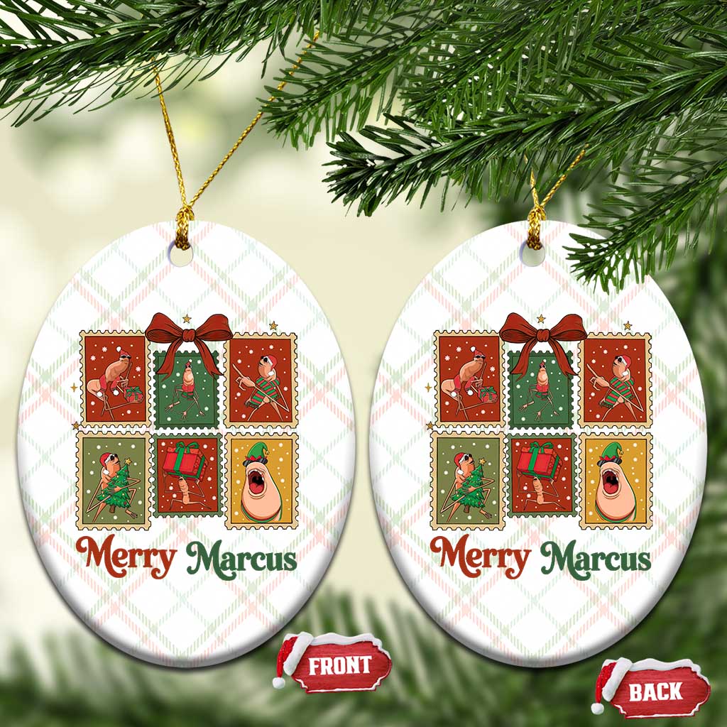 Christmas Marcus The Worm Meme Ceramic Ornament Funny Merry Marcus Gift TS12 Print Your Wear