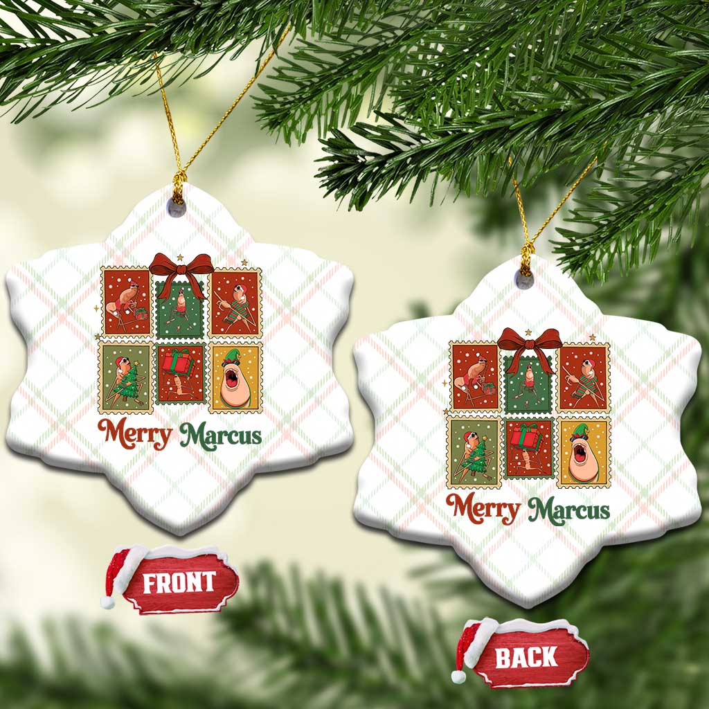 Christmas Marcus The Worm Meme Ceramic Ornament Funny Merry Marcus Gift TS12 Print Your Wear