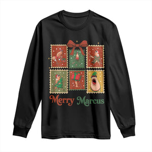 Christmas Marcus The Worm Meme Long Sleeve Shirt Funny Merry Marcus Gift TS12 Black Print Your Wear