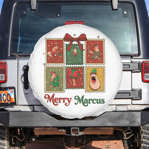 Christmas Marcus The Worm Meme Spare Tire Cover Funny Merry Marcus Gift TS12 No hole White Print Your Wear