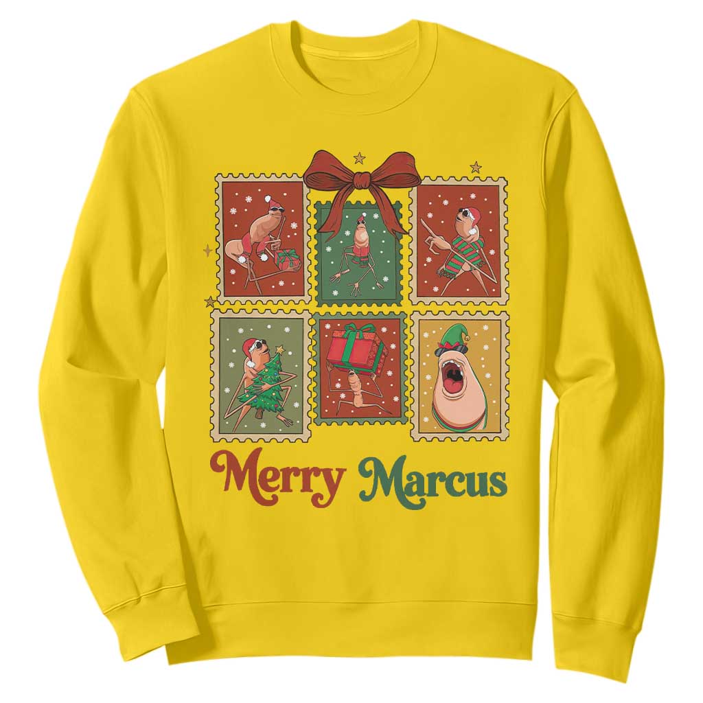 Christmas Marcus The Worm Meme Sweatshirt Funny Merry Marcus Gift TS12 Daisy Print Your Wear