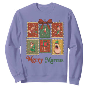 Christmas Marcus The Worm Meme Sweatshirt Funny Merry Marcus Gift TS12 Violet Print Your Wear