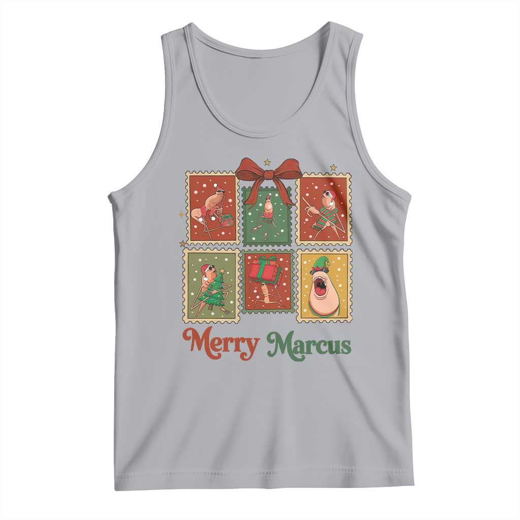 Christmas Marcus The Worm Meme Tank Top Funny Merry Marcus Gift TS12 Athletic Heather Print Your Wear