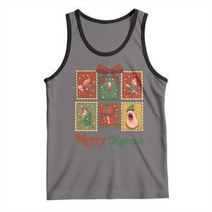 Christmas Marcus The Worm Meme Tank Top Funny Merry Marcus Gift TS12 Deep Heather Black Print Your Wear