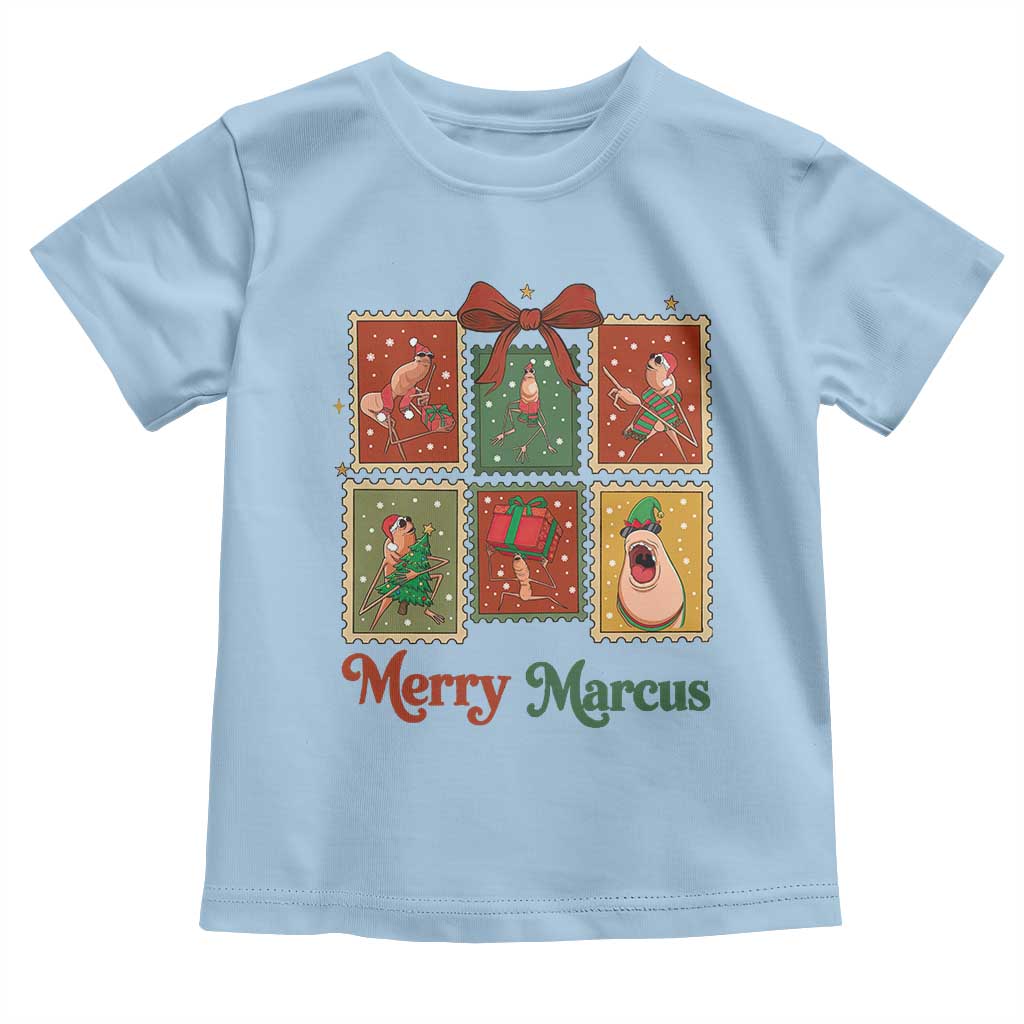 Christmas Marcus The Worm Meme Toddler T Shirt Funny Merry Marcus Gift TS12 Light Blue Print Your Wear