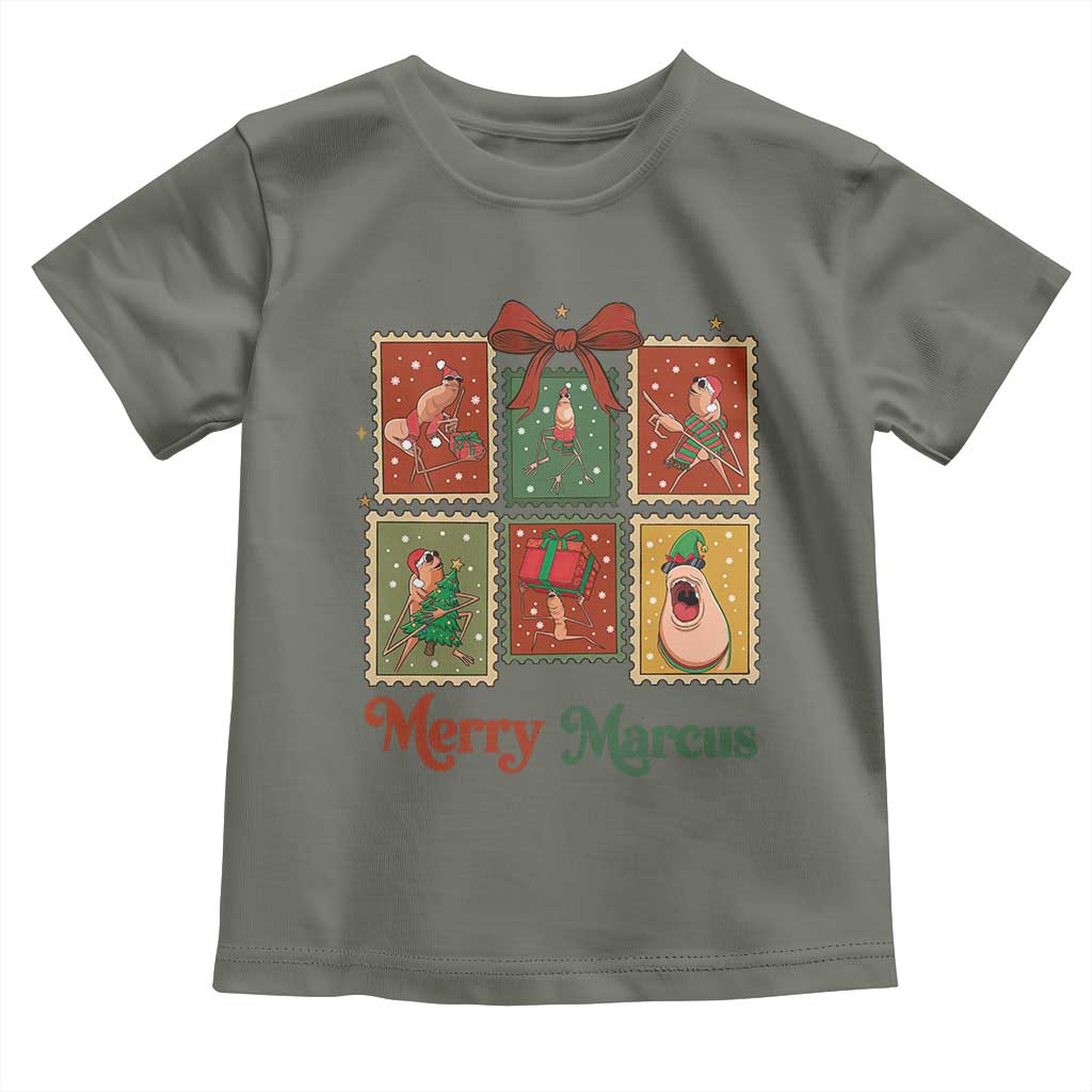 Christmas Marcus The Worm Meme Toddler T Shirt Funny Merry Marcus Gift TS12 Military Green Print Your Wear