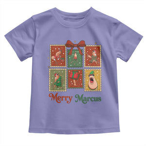 Christmas Marcus The Worm Meme Toddler T Shirt Funny Merry Marcus Gift TS12 Violet Print Your Wear
