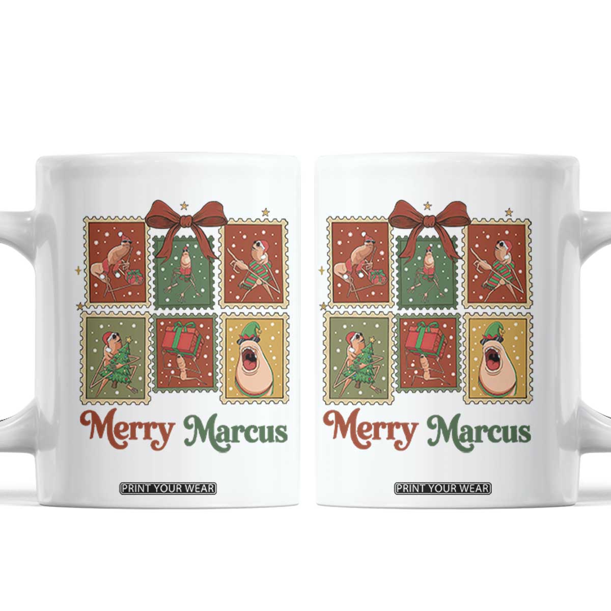 Christmas Marcus The Worm Meme Coffee Mug Funny Merry Marcus Gift - Print Your Wear