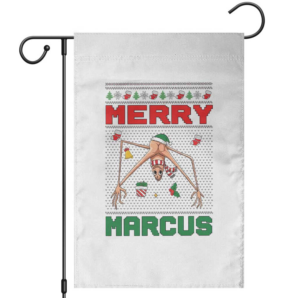 Marcus The Worm Meme Merry Marcus Garden Flag Funny Ugly Christmas Gift TS12 White Print Your Wear