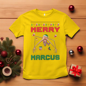 Marcus The Worm Meme Merry Marcus T Shirt Funny Ugly Christmas Gift TS12 Daisy Print Your Wear