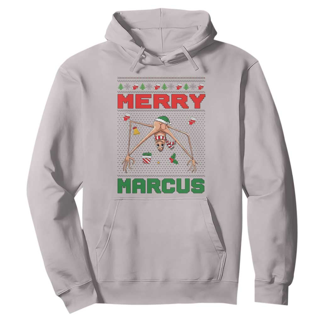 Marcus The Worm Meme Merry Marcus Hoodie Funny Ugly Christmas Gift TS12 Ice Gray Print Your Wear
