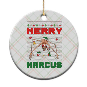 Marcus The Worm Meme Merry Marcus Ceramic Ornament Funny Ugly Christmas Gift TS12 1pc Christmas Plaid Print Your Wear