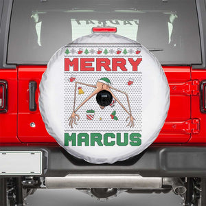Marcus The Worm Meme Merry Marcus Spare Tire Cover Funny Ugly Christmas Gift TS12 White Print Your Wear