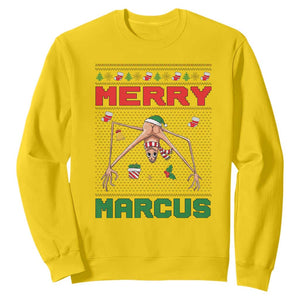 Marcus The Worm Meme Merry Marcus Sweatshirt Funny Ugly Christmas Gift TS12 Daisy Print Your Wear