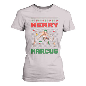 Marcus The Worm Meme Merry Marcus T Shirt For Women Funny Ugly Christmas Gift TS12 Ice Gray Print Your Wear