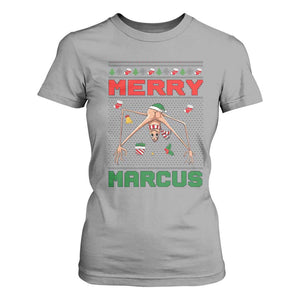 Marcus The Worm Meme Merry Marcus T Shirt For Women Funny Ugly Christmas Gift TS12 Sport Gray Print Your Wear