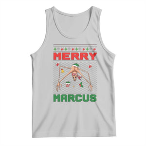 Marcus The Worm Meme Merry Marcus Tank Top Funny Ugly Christmas Gift TS12 Ash Print Your Wear