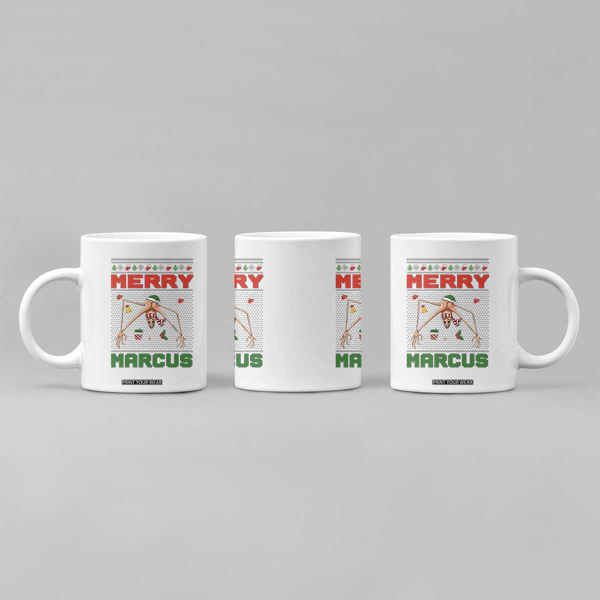 Marcus The Worm Meme Merry Marcus Coffee Mug Funny Ugly Christmas Gift - Print Your Wear