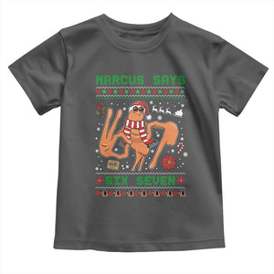 Marcus Says Six Seven Toddler T Shirt Funny Ugly Christmas Meme Gift TS12 Dark Heather Print Your Wear