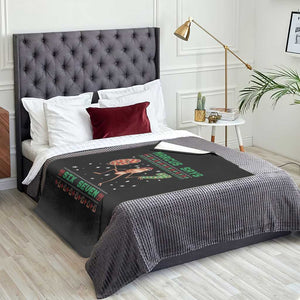 Marcus Says Six Seven Meme Christmas Ugly Sweater Throw Blanket Trendy Tiktok Gift TS12 Print Your Wear